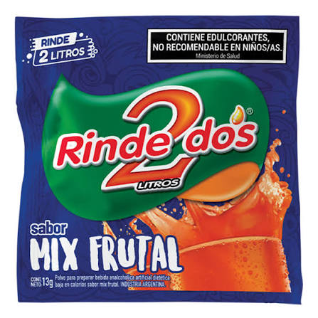 JUGO RINDE DOS  13 GRS MIX FRUTAL 2